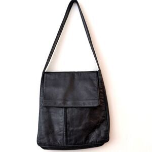 Chaos Leather CollectionBlack Leather Slim Organizer Bag